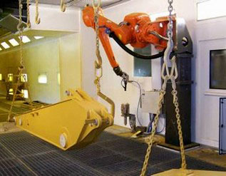 斗桿噴涂機器人系統